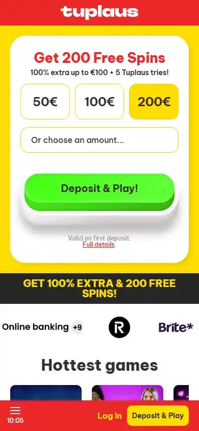 Tuplaus Casino screenshot 4