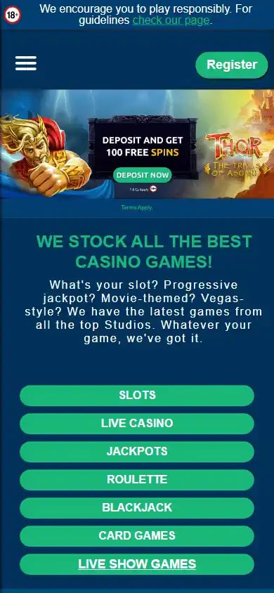 Turbonino Casino screenshot 4