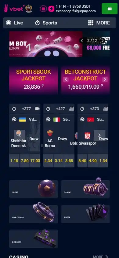 Vbet Casino NL screenshot 4