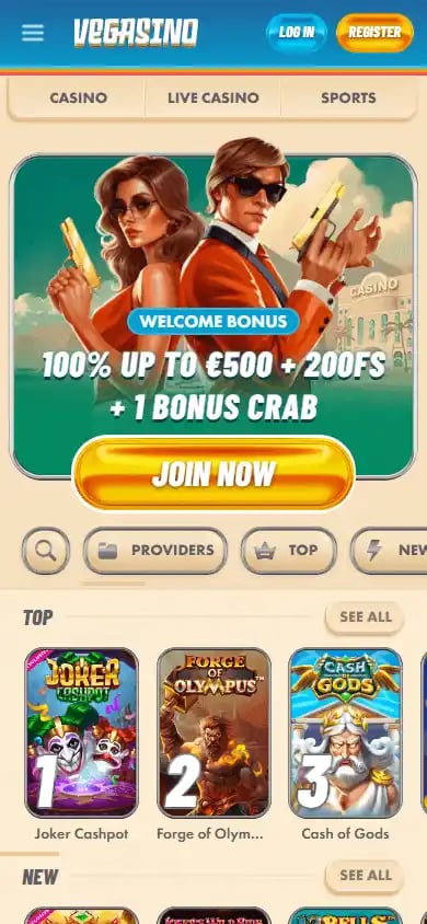 Vegasino Casino screenshot 4
