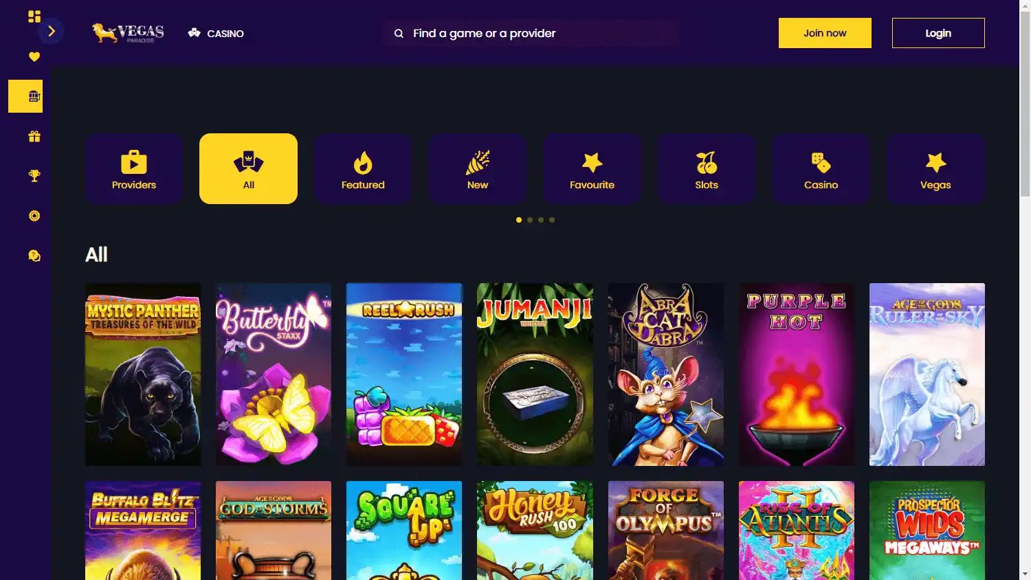 VegasParadise Casino screenshot 2
