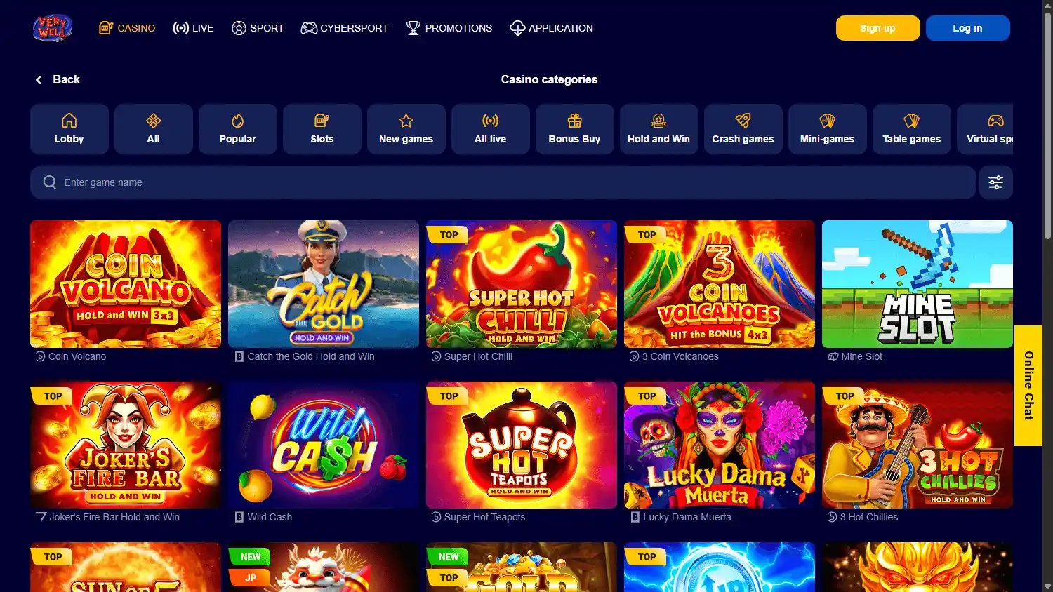 VeryWell Casino screenshot 2