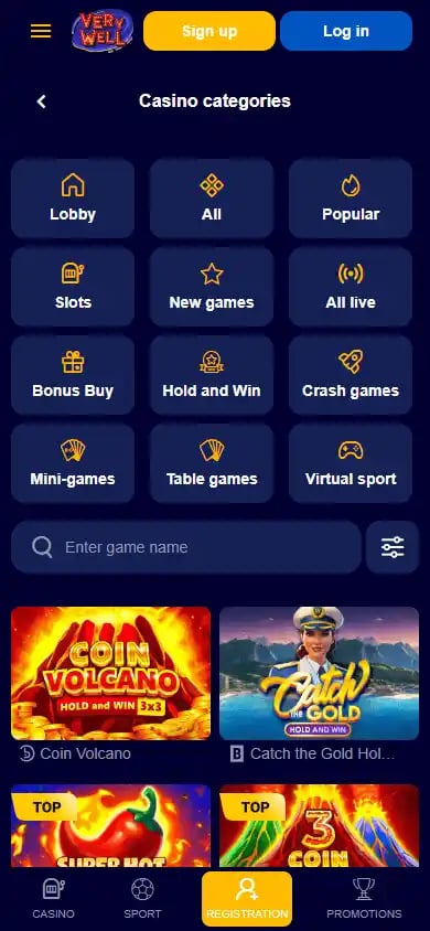 VeryWell Casino screenshot 5