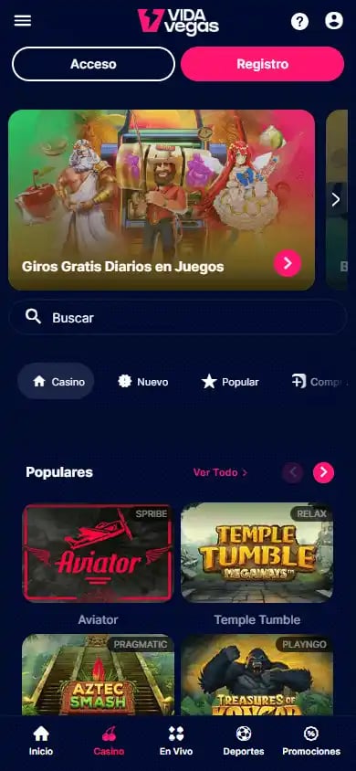 VIDAvegas Casino screenshot 5