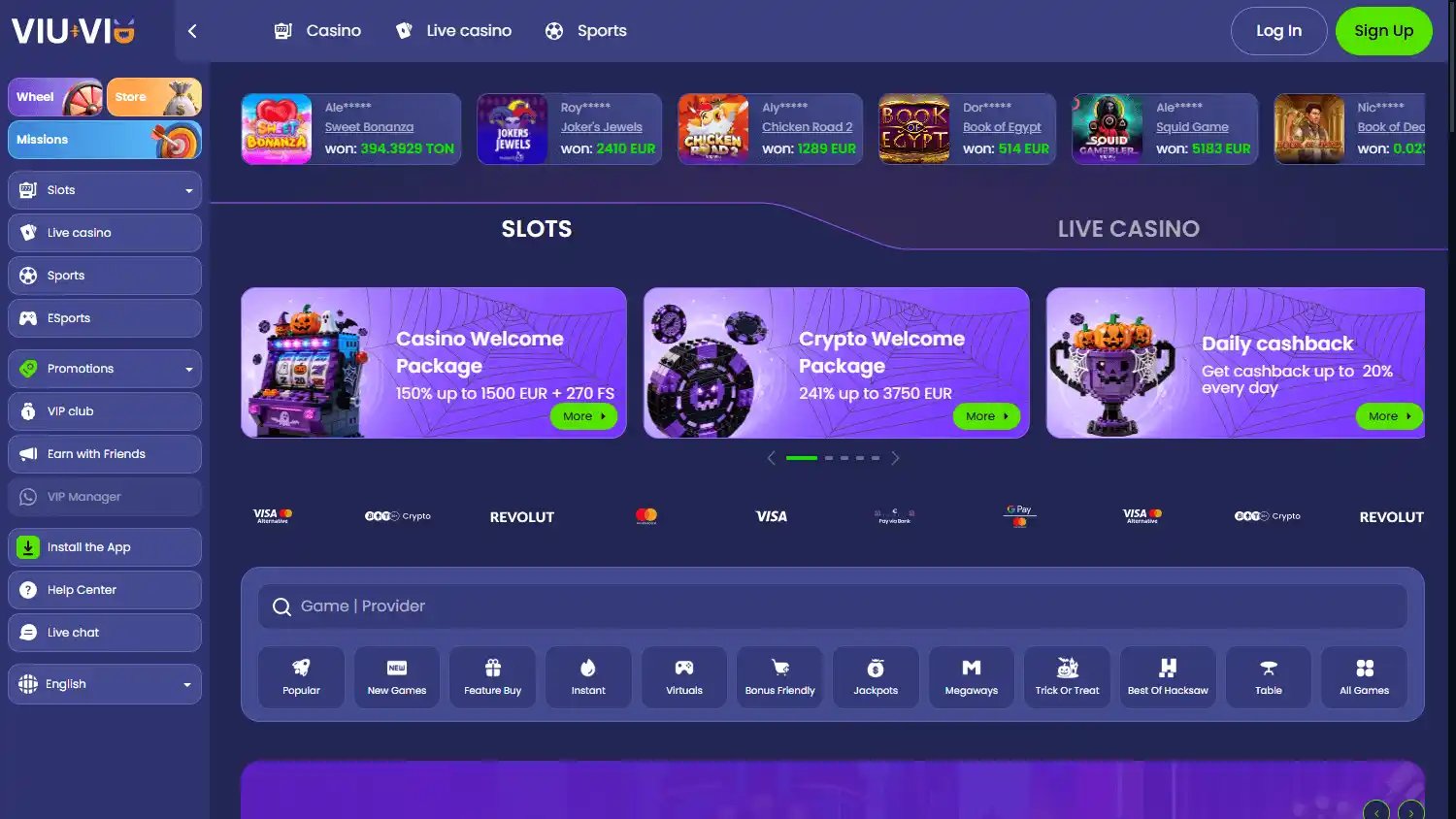 Viu-viu Casino screenshot 1