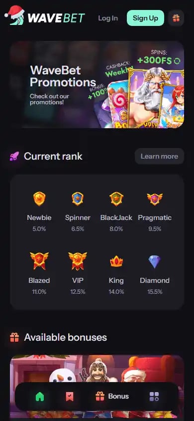 WaveBet Casino screenshot 6