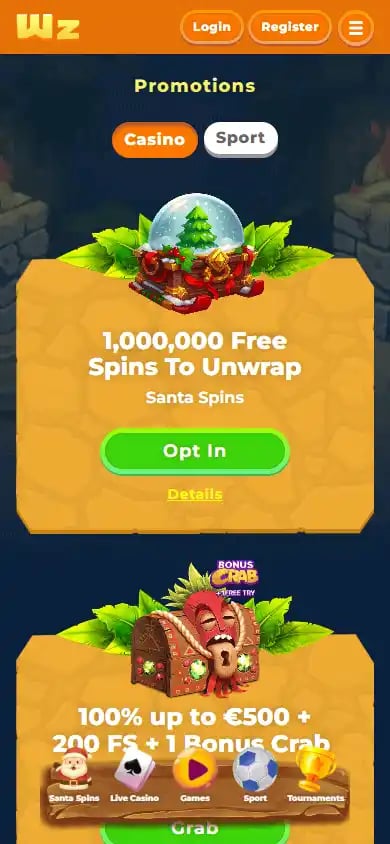 Wazamba Casino screenshot 6