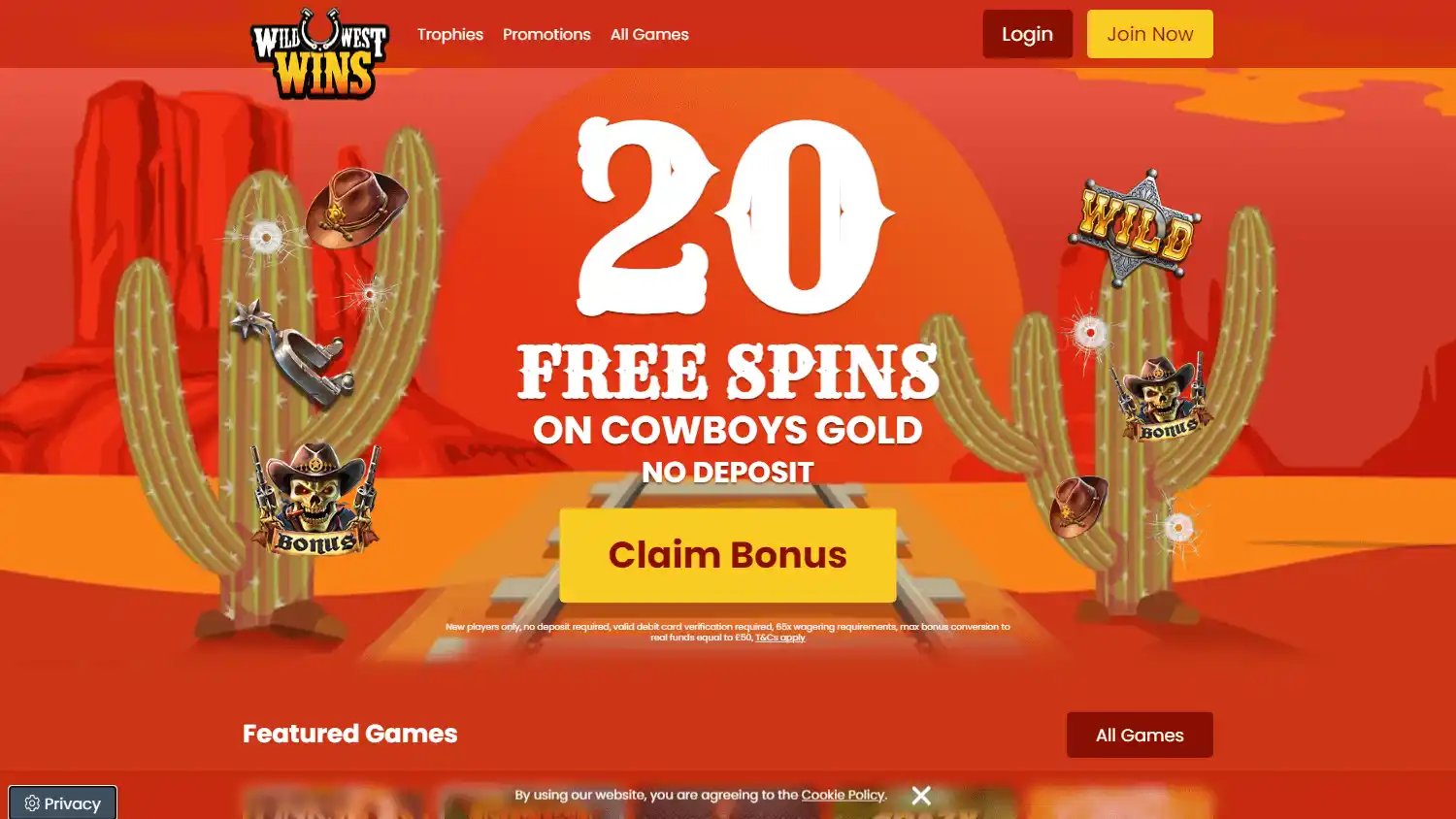 Wild West Wins Casino screenshot 1