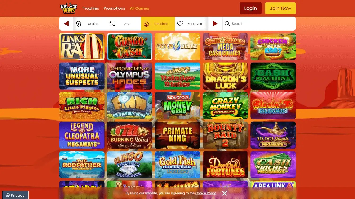 Wild West Wins Casino screenshot 2