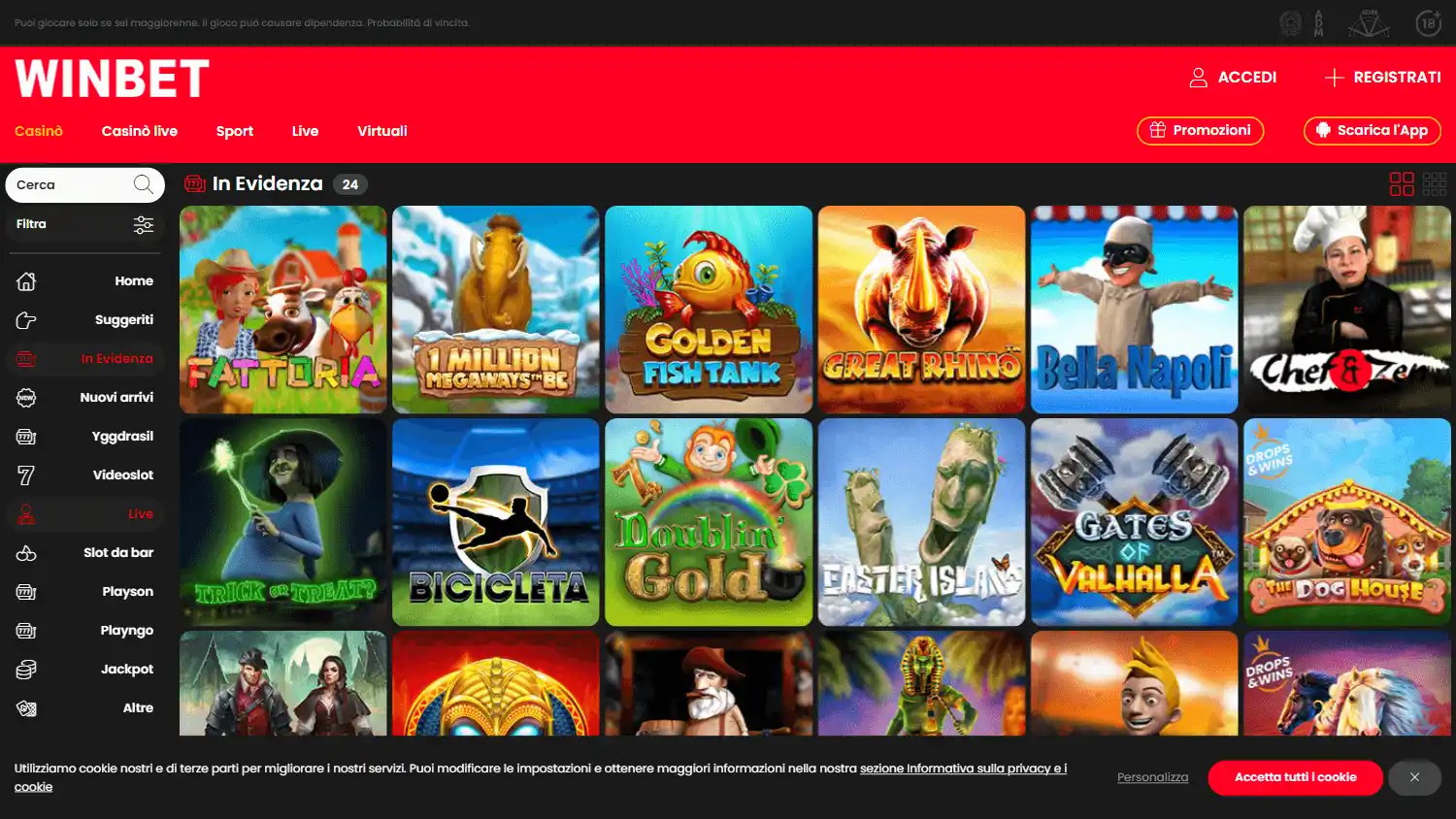 WinBet Casino screenshot 3