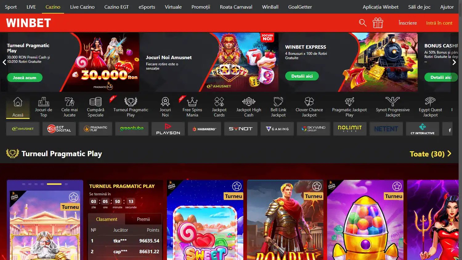 WinBet Casino screenshot 1