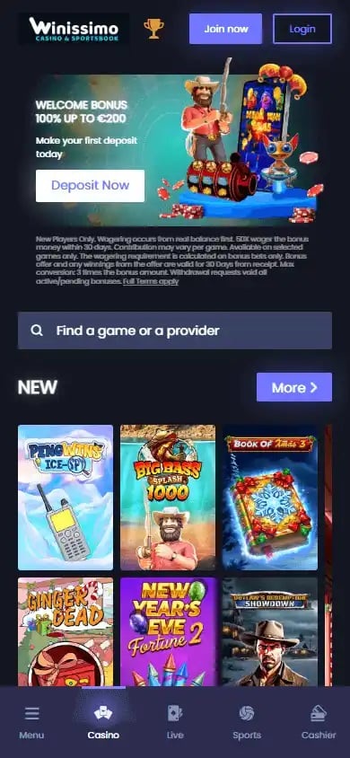 Winissimo Casino screenshot 4
