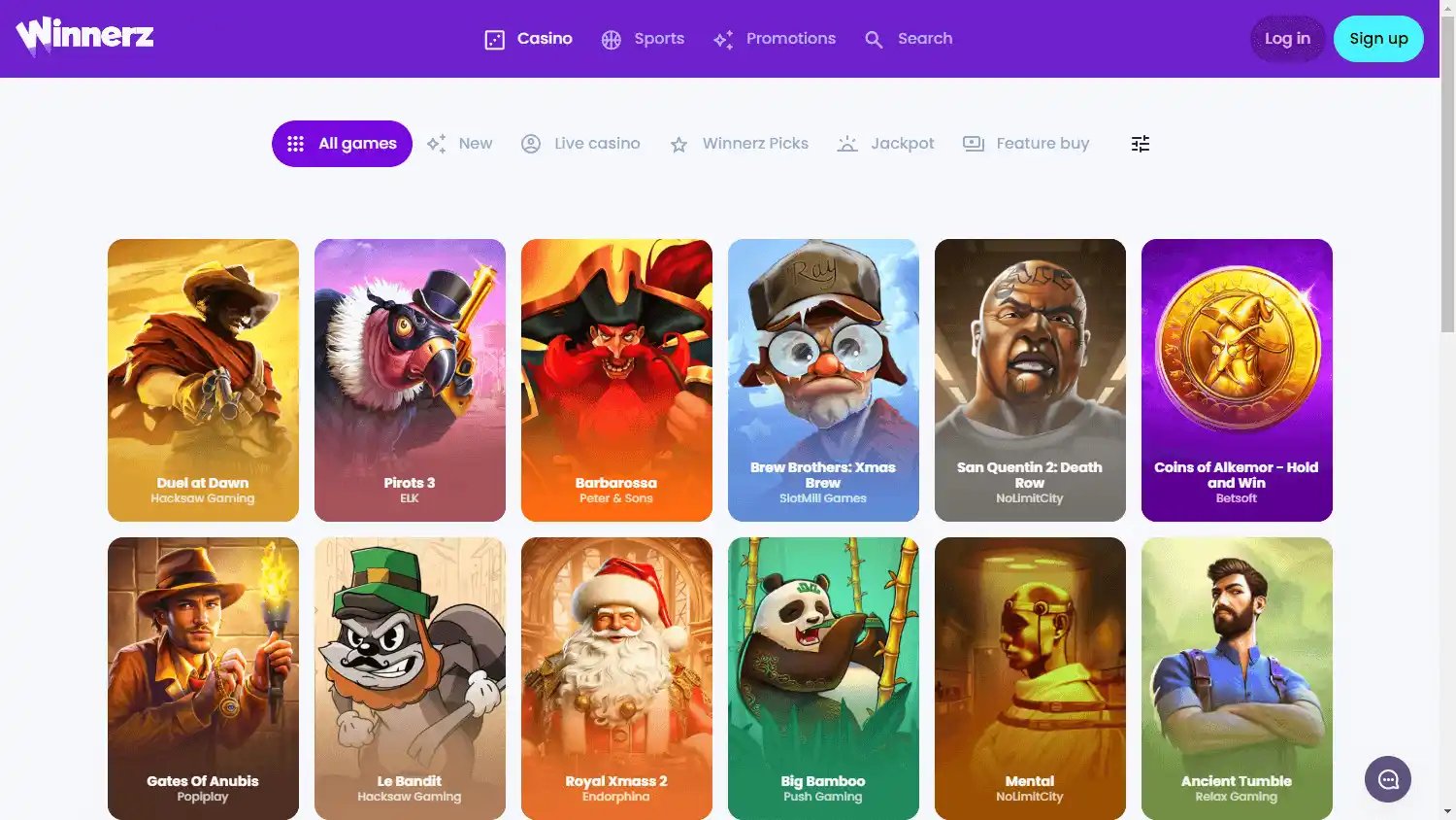 Winnerz Casino screenshot 2