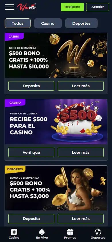 Winpot Casino screenshot 6