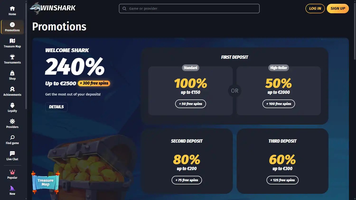 Winshark Casino screenshot 3