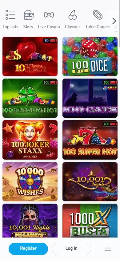Wunderino Casino DE screenshot 6
