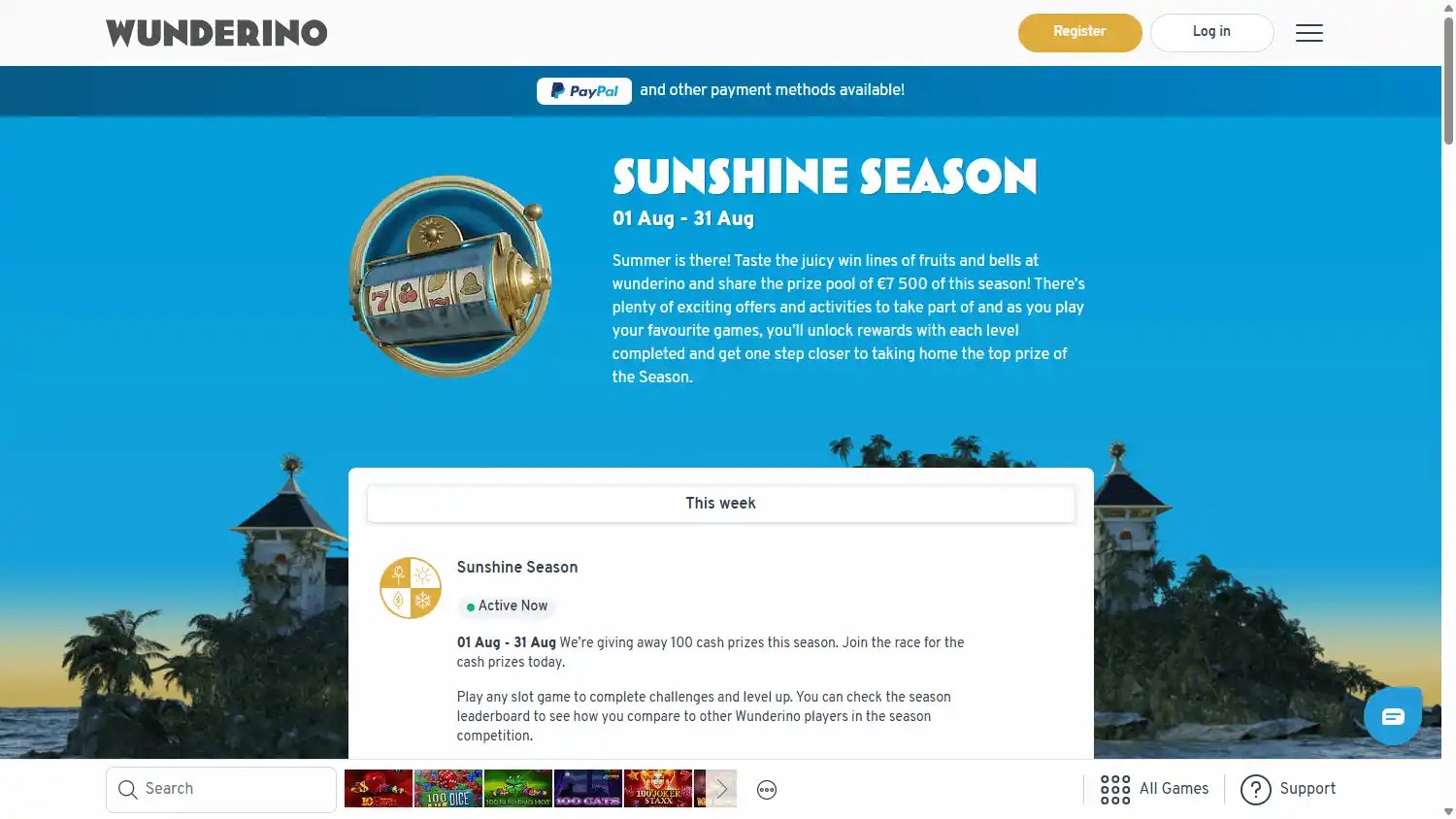 Wunderino Casino SE screenshot 3