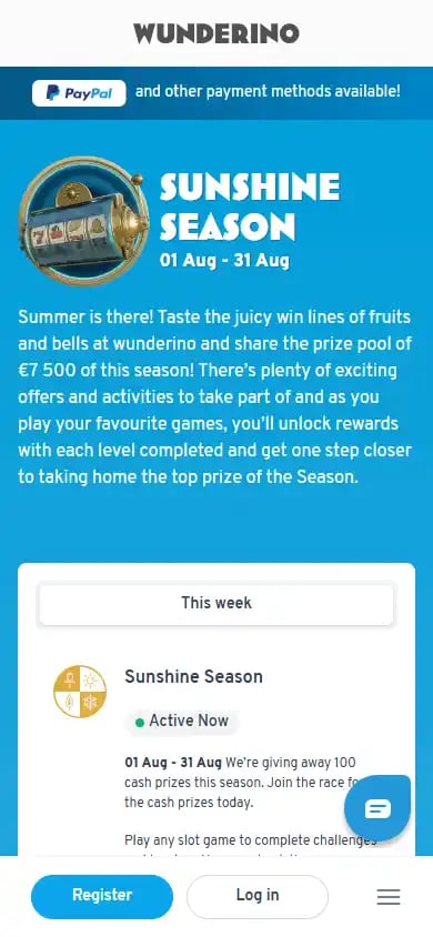 Wunderino Casino SE screenshot 7