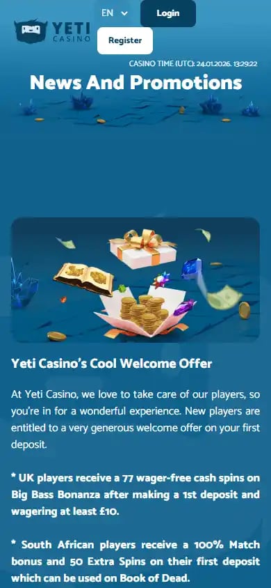Yeti Casino screenshot 4