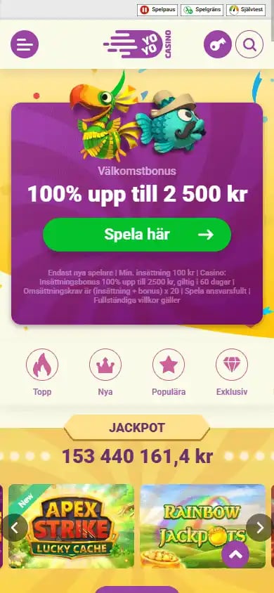 YoYo Casino SE screenshot 4