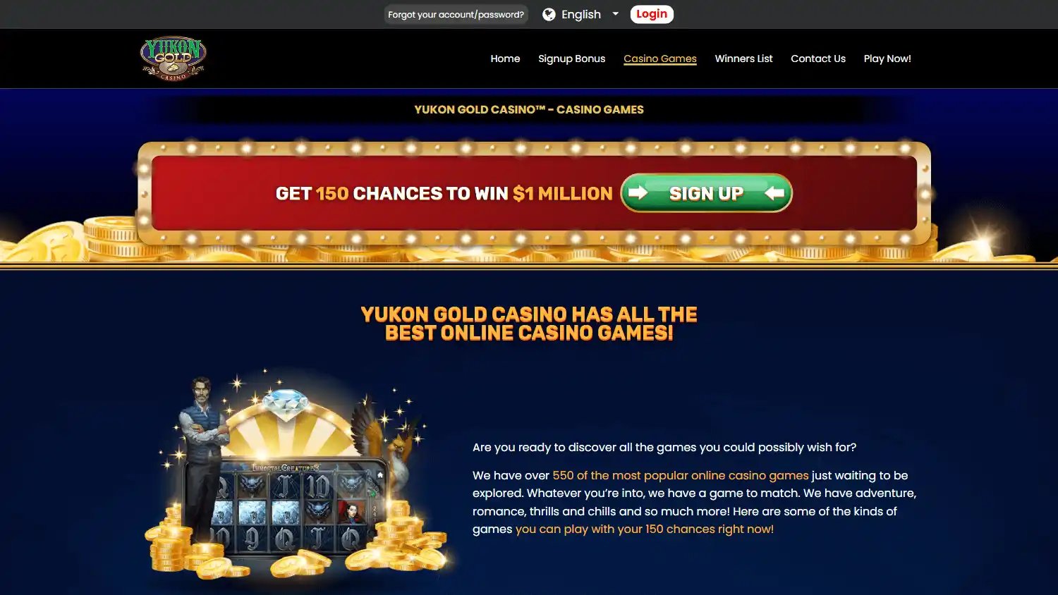 Yukon Gold Casino screenshot 2