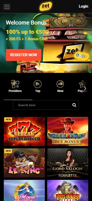 ZetCasino screenshot 4