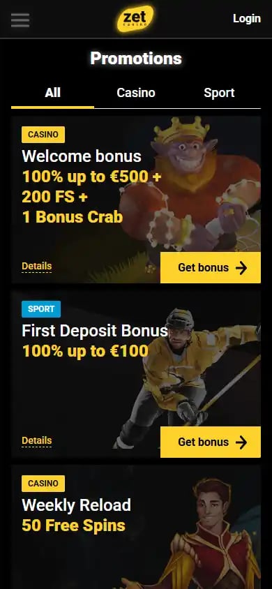 ZetCasino screenshot 6