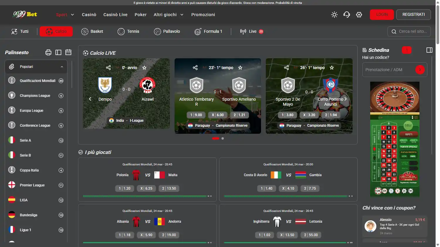 0039bet Casino screenshot 1