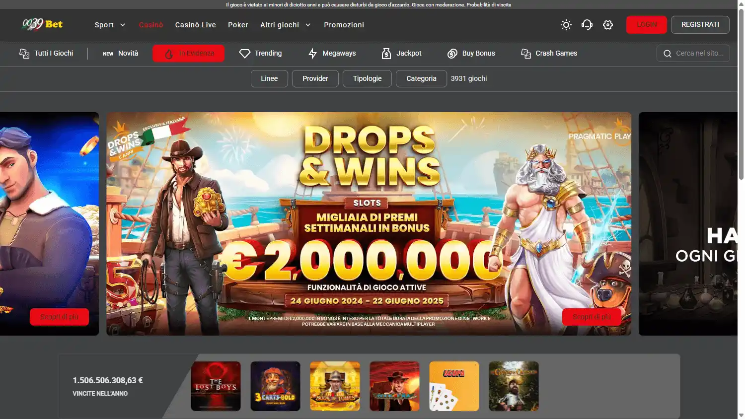 0039bet Casino screenshot 2