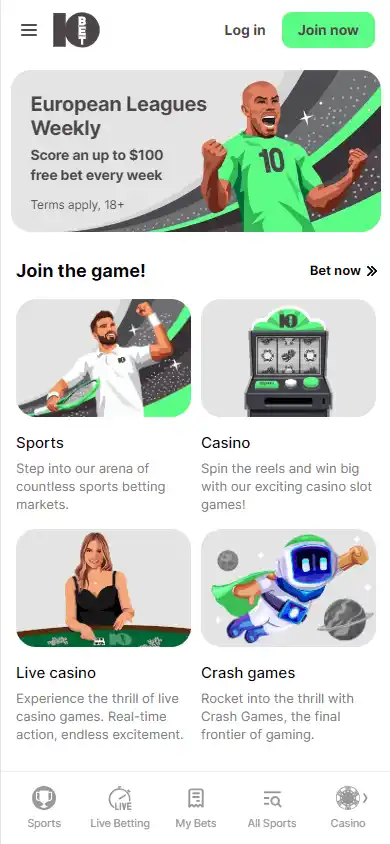 10bet Casino screenshot 5