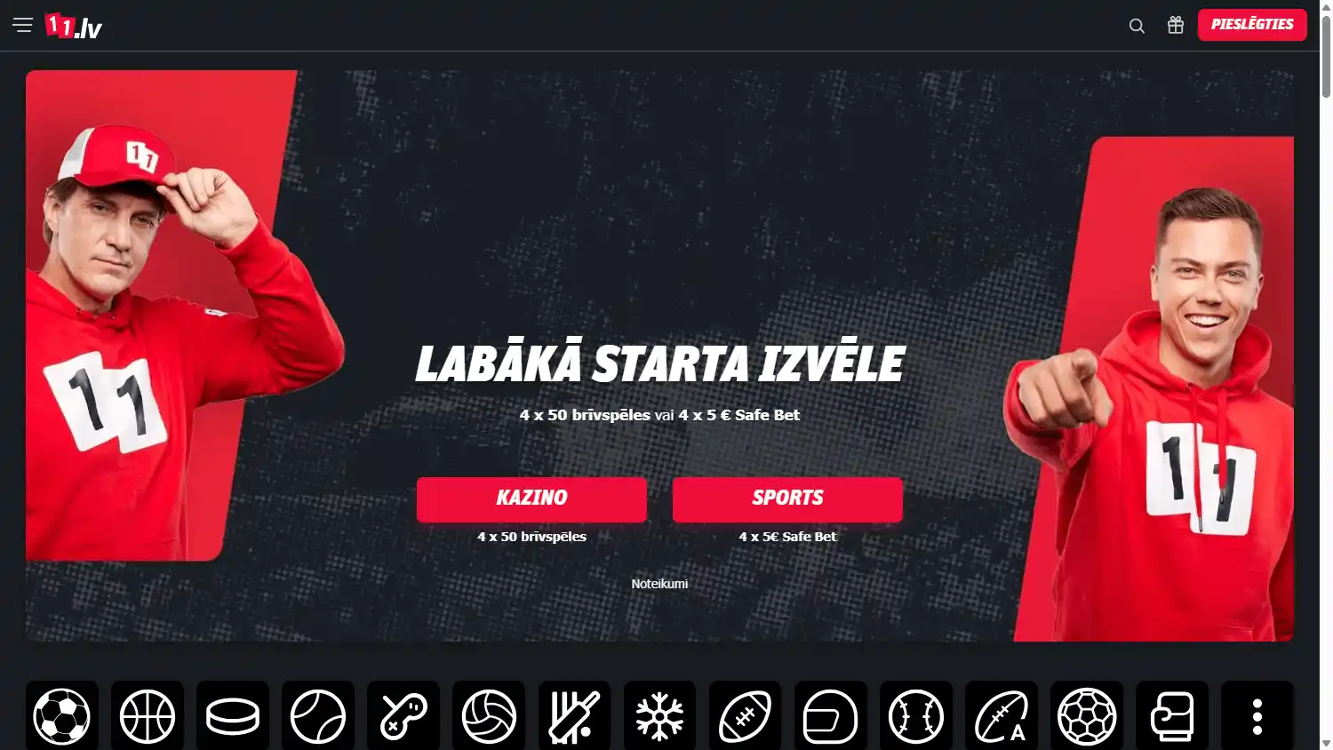 11.lv Casino screenshot 1