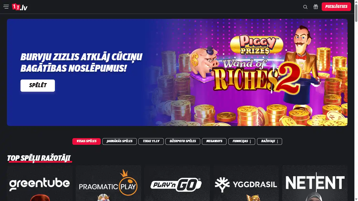 11.lv Casino screenshot 2