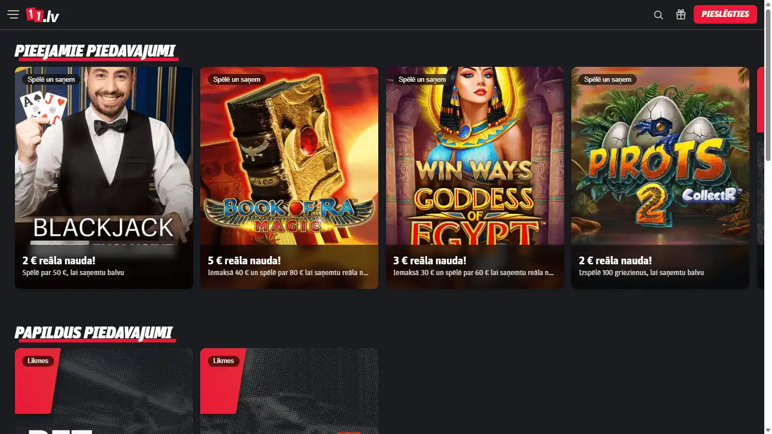 11.lv Casino screenshot 3