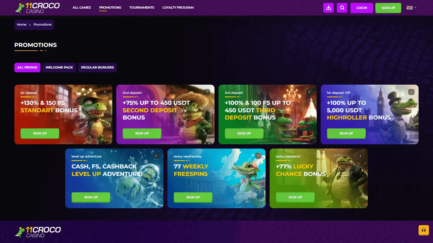 11Croco Casino screenshot 3