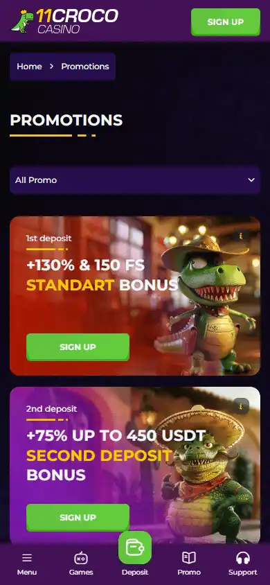 11Croco Casino screenshot 6