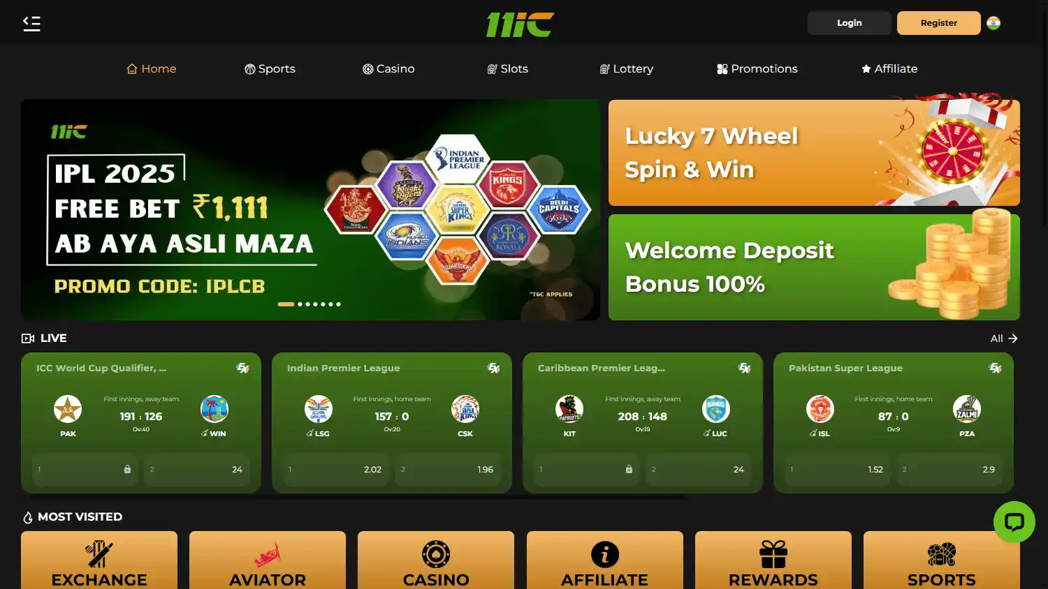 11ic Casino screenshot 1
