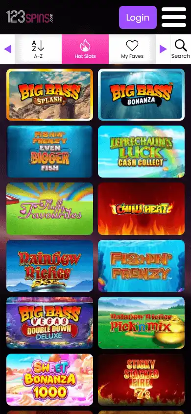 123 Spins Casino screenshot 5