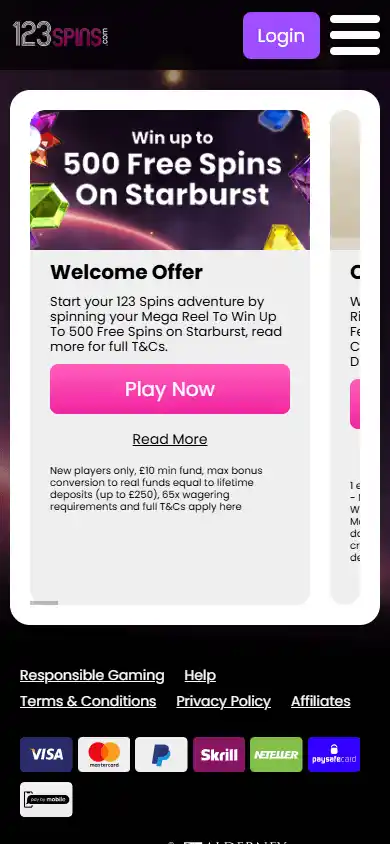 123 Spins Casino screenshot 6