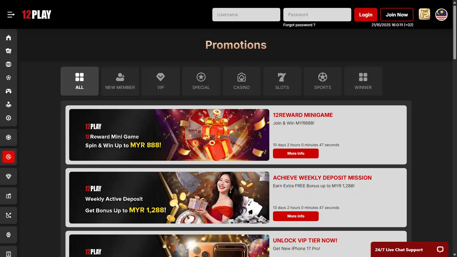 12Play Casino screenshot 3