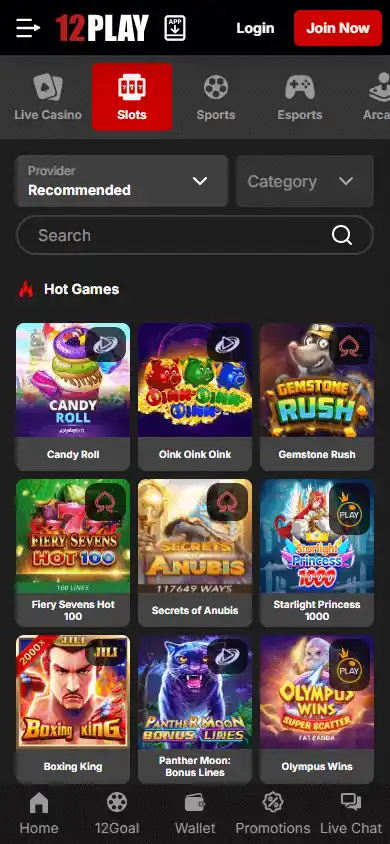 12Play Casino screenshot 5