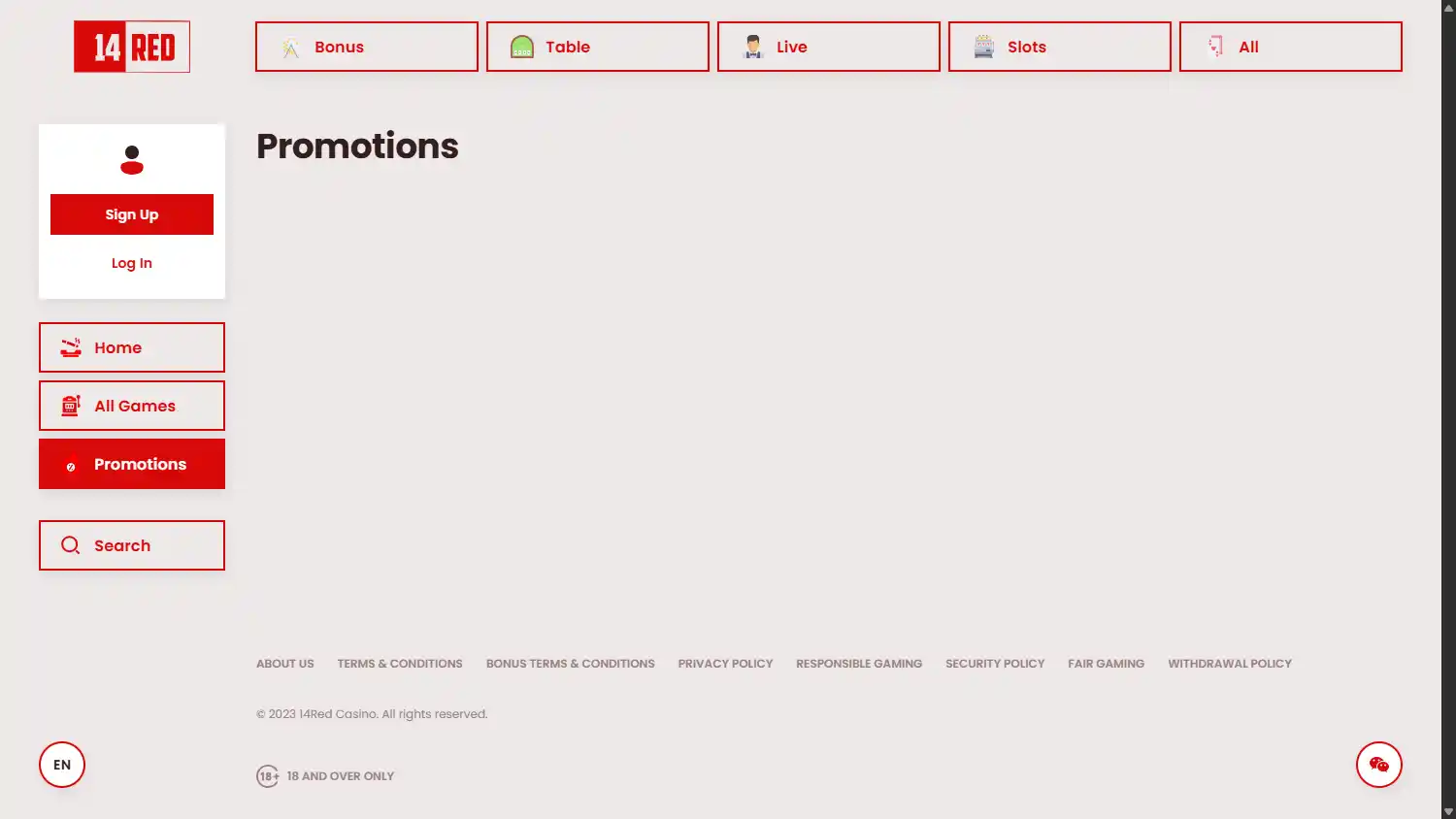 14red Casino screenshot 3