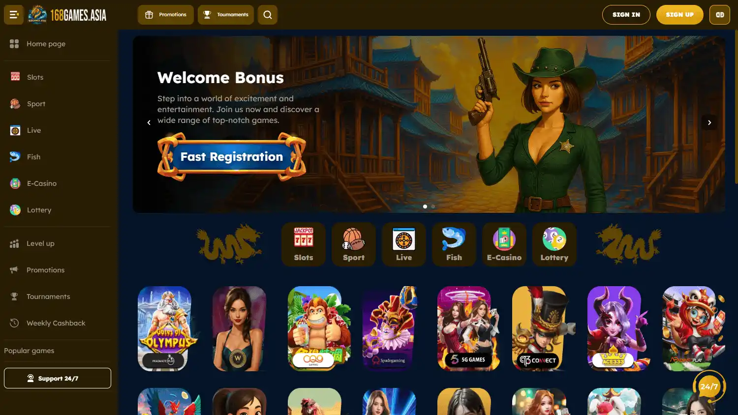 168Games Casino screenshot 1