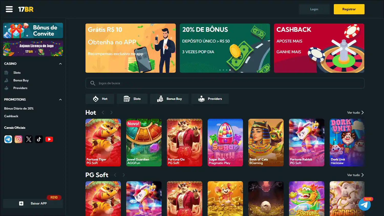 17BR Casino screenshot 1