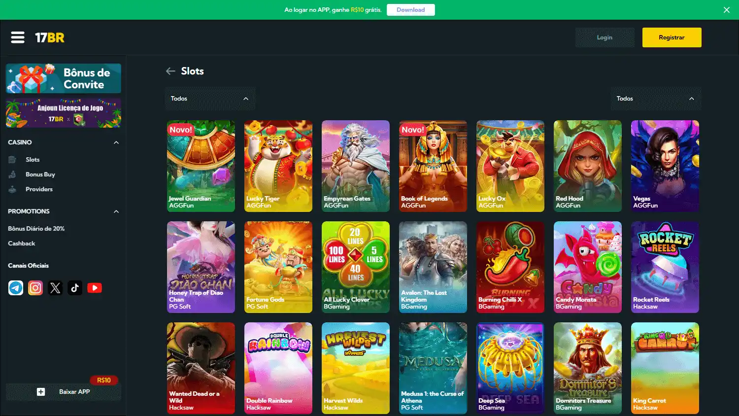 17BR Casino screenshot 2