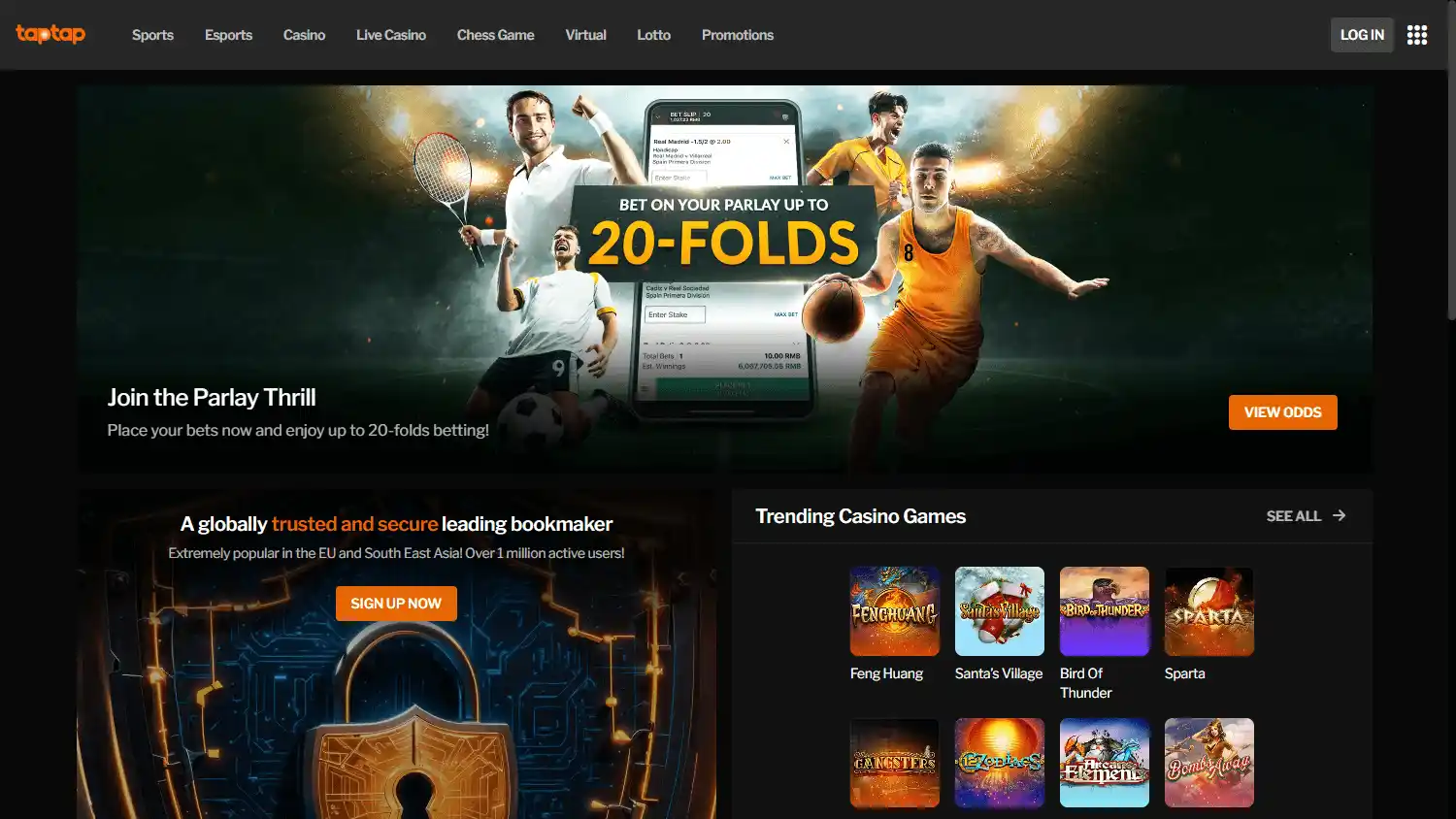 Taptap Casino screenshot 1