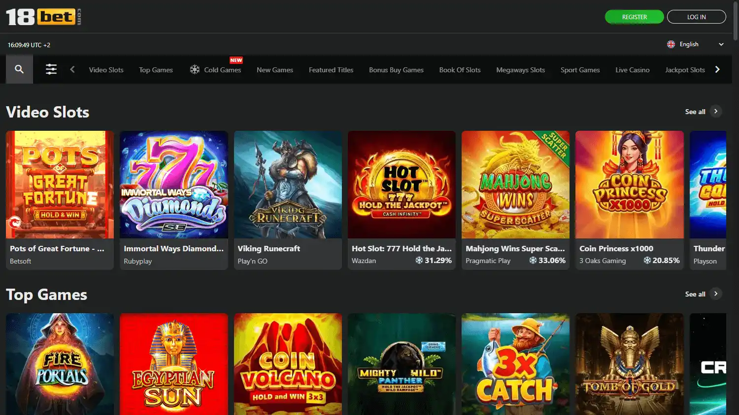 18bet Casino screenshot 2