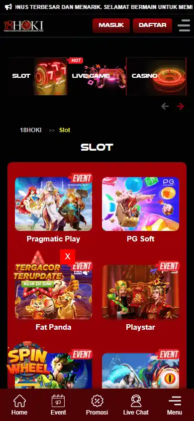 18HOKI Casino screenshot 5