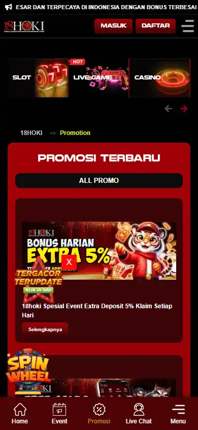 18HOKI Casino screenshot 6