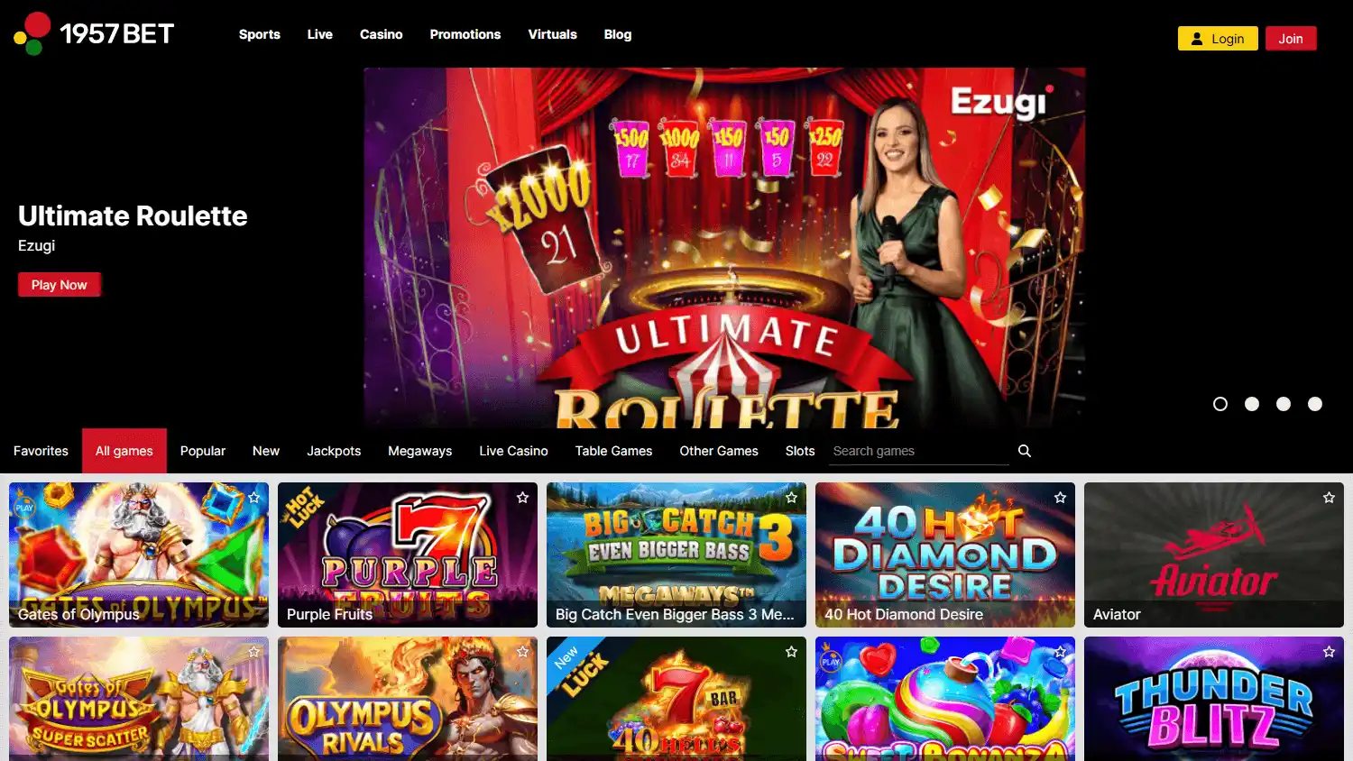 1957bet Casino screenshot 2