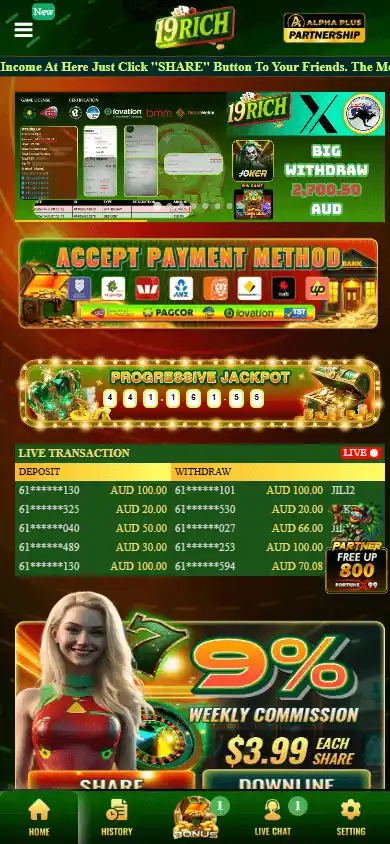 19RICH Casino screenshot 3